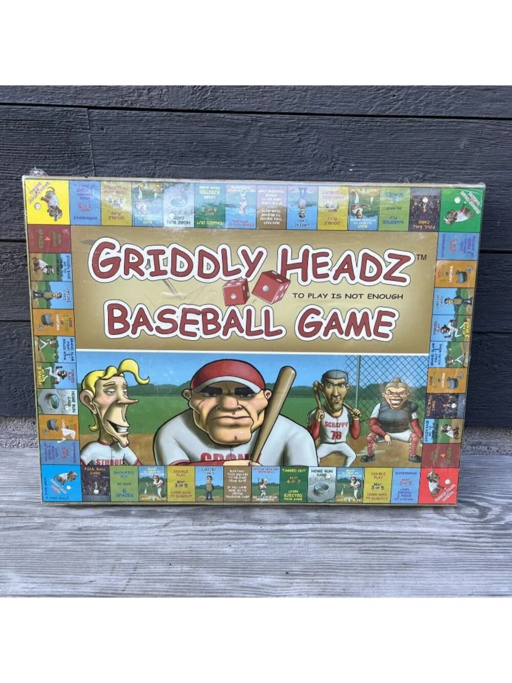 RARE Griddly Headz Baseball Family Board Game 2005~New & Factory Sealed!